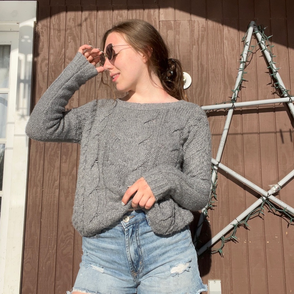 Gray Hollister Sweater